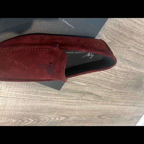NWT Giuseppe Zanotti burgundy loafers size 41 - Picture 6 of 12
